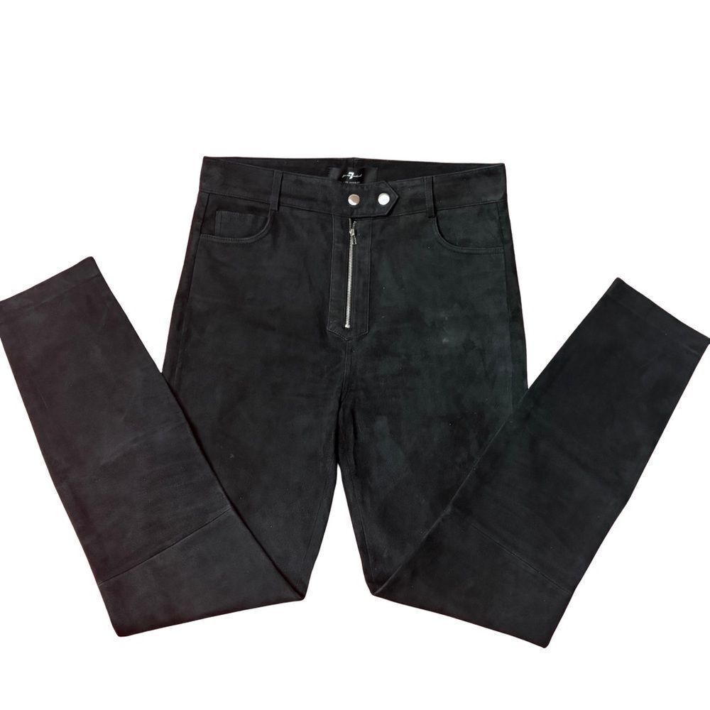 7 for all mankind suede skinny pants